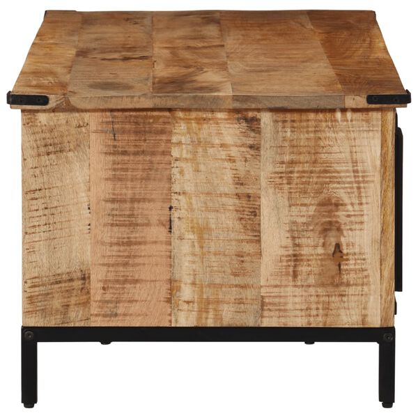 vidaXL Table basse avec tiroirs 110x50x40 cm bois de manguier massif