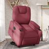 vidaXL Fauteuil inclinable rouge bordeaux tissu