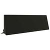 vidaXL Coussin de dos SOEST 100 % polyester Noir 120 x 20 x 40 cm