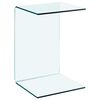 vidaXL Table d'appoint 40x40x60 cm Verre tremp&eacute;