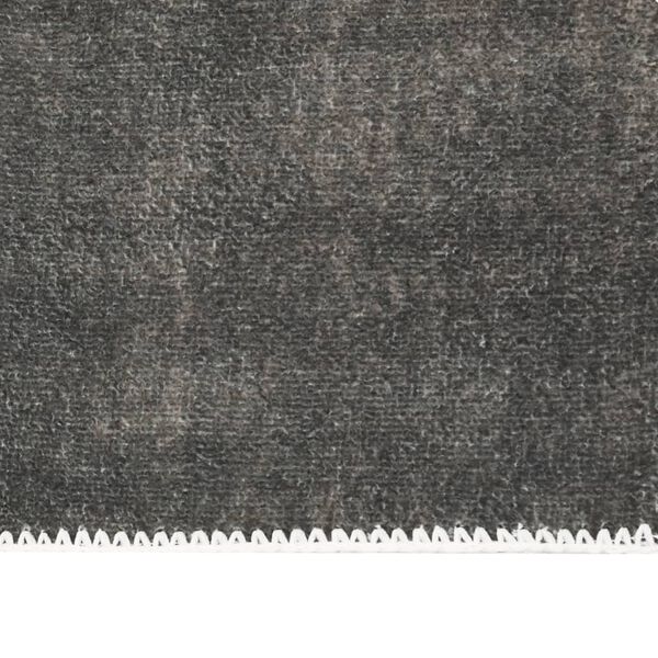 vidaXL Tapis lavable pliable Taupe 120x170 cm Polyester