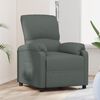 vidaXL Fauteuil inclinable Gris fonc&eacute; Tissu