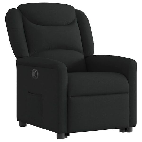 vidaXL Fauteuil inclinable &eacute;lectrique noir tissu