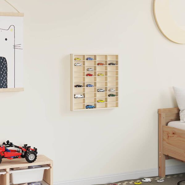 Vitrine Murale avec &eacute;tag&egrave;re Beige 40 x 4,5 x 43 cm Bois d'ing&eacute;nierie