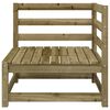 vidaXL Canap&eacute; d'angle de jardin 70x70x67 cm bois de pin impr&eacute;gn&eacute;
