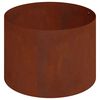 vidaXL Cache-pot de jardin Marron 90 x 90 x 20 cm Acier patin&eacute;