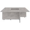 vidaXL Table basse Gris b&eacute;ton 79,5x79,5x30 cm bois d'ing&eacute;nierie