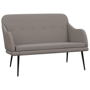 vidaXL Banc Taupe 110x76x80 cm Tissu