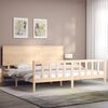 vidaXL Cadre de lit sans matelas 200x200 cm bois massif de pin
