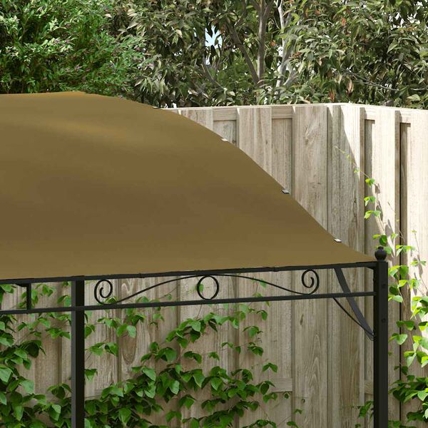vidaXL Auvent de parasol 3x2,4 m Taupe 180 g/m²