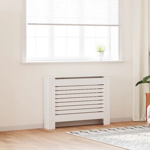 vidaXL Cache-radiateur Blanc 112x19x81,5 cm MDF
