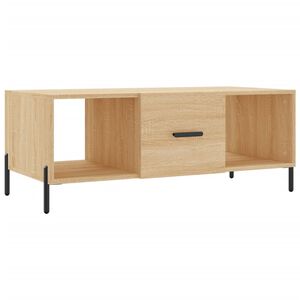 vidaXL Table basse ch&ecirc;ne sonoma 102x50x40 cm bois d'ing&eacute;nierie