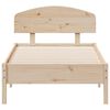 vidaXL Cadre de lit sans matelas 75x190 cm bois de pin massif