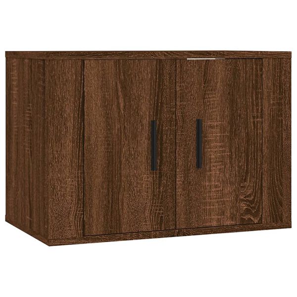 vidaXL Meubles TV muraux 3 pcs ch&ecirc;ne marron 57x34,5x40 cm