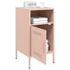 vidaXL Table de chevet rose 36x39x68 cm acier