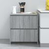 vidaXL Buffets 2 pcs Sonoma gris 70x41x75 cm Bois d'ing&eacute;nierie
