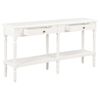 vidaXL Buffet blanc 150x35x77 cm bois massif