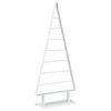 vidaXL Arbre de No&euml;l en m&eacute;tal KUOPIO 125 cm Acier Blanc