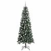 vidaXL Sapin de No&euml;l artificiel Vert 240 cm PVC, plastique et acier