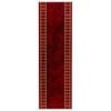 vidaXL Tapis Couloir FLORNES Tiss&eacute; Rouge PP 7 mm