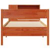 vidaXL Lit biblioth&egrave;que sans matelas cire marron 75x190 cm pin massif