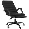 vidaXL Fauteuil de massage inclinable de bureau Noir Similicuir