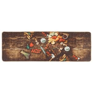 vidaXL Tapis de cuisine multicolore 60x180 cm lavable