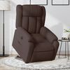 vidaXL Fauteuil inclinable &eacute;lectrique marron fonc&eacute; tissu