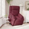 vidaXL Fauteuil inclinable rouge bordeaux tissu