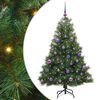 vidaXL Sapin de No&euml;l artificiel avec 150 LED Vert 150 cm PE et PVC