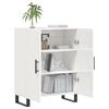 vidaXL Buffet Blanc brillant 69,5x34x90 cm Bois d'ing&eacute;nierie