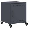 vidaXL Table de chevet anthracite 36x39x43,5 cm acier
