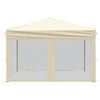 vidaXL Tente de r&eacute;ception pliable avec parois Cr&egrave;me 3x3 m