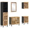 vidaXL Ensemble de Meubles de Salle de Bain 5 pc Naturel