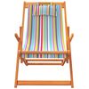 vidaXL Chaises de plage pliables lot de 2 multicolore tissu