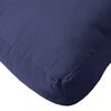 vidaXL Coussin de palette bleu marine 120x80x12 cm tissu