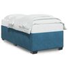 vidaXL Cadre de lit sans matelas bleu 90x190 cm velours