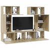 vidaXL Ensemble de meuble TV 6 pcs Ch&ecirc;ne sonoma Bois d'ing&eacute;nierie