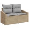 vidaXL Ensemble de canap&eacute; de jardin 9 pcs Beige et Gris clair