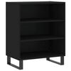 vidaXL Buffet noir 57x35x70 cm bois d&rsquo;ing&eacute;nierie