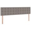 vidaXL Lit de Rangement Taupe 200 x 200 cm Cuir synth&eacute;tique