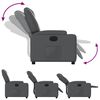 vidaXL Fauteuil inclinable &eacute;lectrique Gris Similicuir