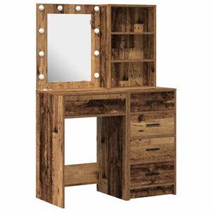 vidaXL Table de Toilette 2 pc Marron 50 x 41 x 135 cm