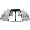 vidaXL D&ocirc;me de tente de piscine Transparent 640 x 432 x 205 cm PVC