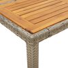 vidaXL Ensemble &agrave; manger de jardin et coussins 7 pcs gris rotin acacia