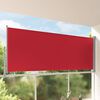vidaXL Auvent lat&eacute;ral r&eacute;tractable de patio 140 x 300 cm Rouge