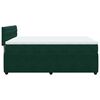 vidaXL Sommier &agrave; lattes de lit et matelas Vert fonc&eacute; 140x190cm Velours