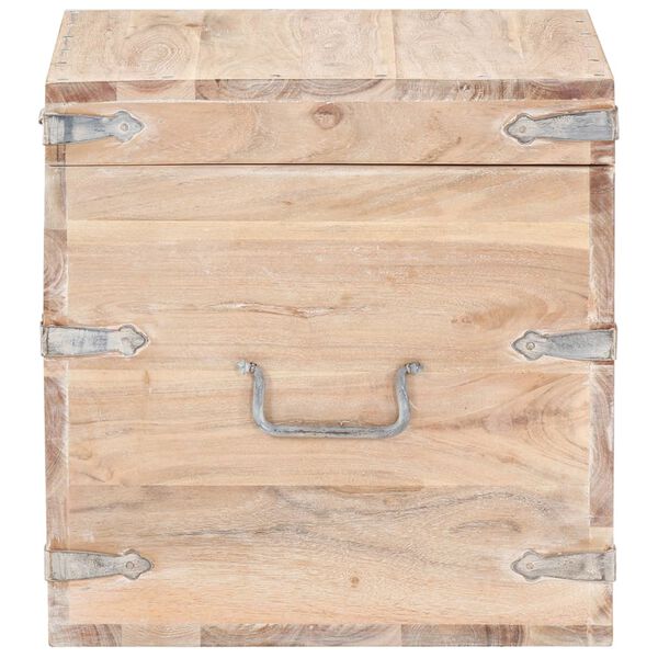 vidaXL Coffre 40x40x40 cm Bois d'acacia solide
