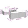 vidaXL Ensemble de canap&eacute; de jardin 9 pcs Gris Poly rotin