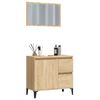 vidaXL Ensemble de meubles de salle de bain 2 pcs ch&ecirc;ne sonoma